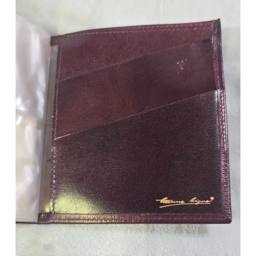 Burgundy Leather Aigner bifold wallet